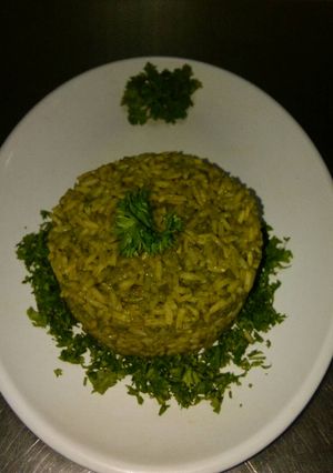 Una foto de Arroz verde
