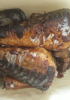 A picture of Fried mackerel fish.