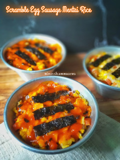 Foto resep Scramble Egg Sausage Mayo ala Mentai Rice (Tanpa Mentai) #295¹⁴