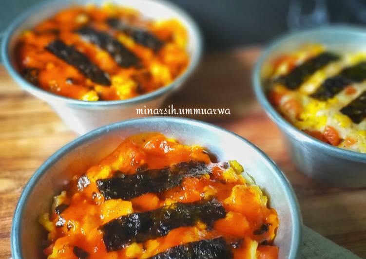 Scramble Egg Sausage Mentai Rice #295¹⁴