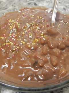 Una foto de Arroz con leche al chocolate