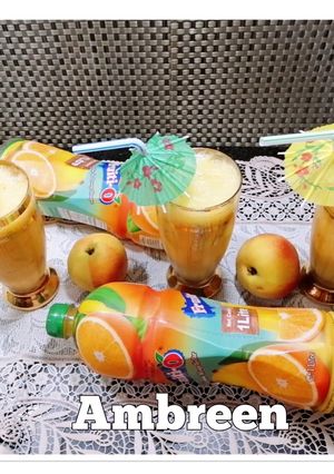 A picture of Fresh peach juice 🥤.