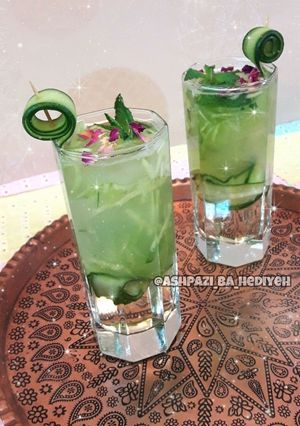 عکسی از دستور شربت سکنجبین و خیار هدیه بانو