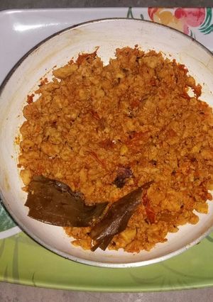 A picture of Chicken keema masala.