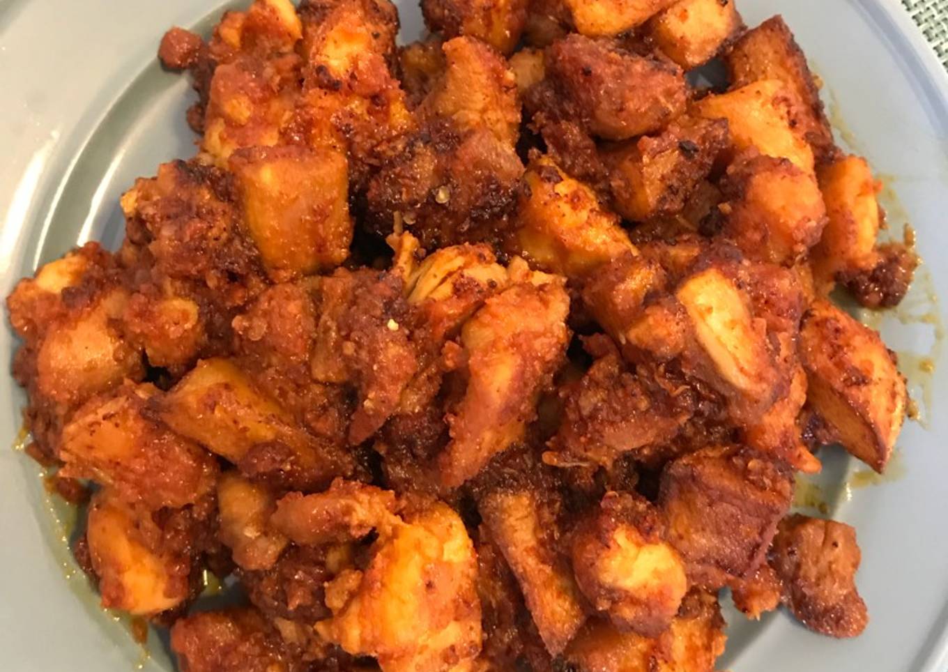 Ayam dan kentang balado