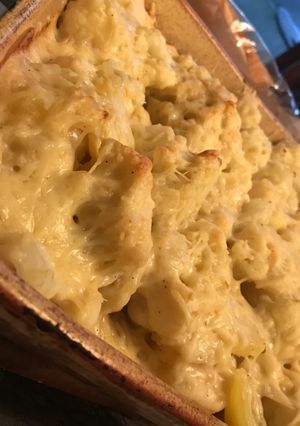 Une photo de Gratin de pommes de terre et de chou-fleur