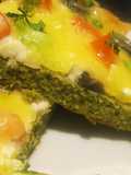 Falafel dough pizza