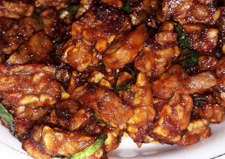 Tempe kecap daun jeruk