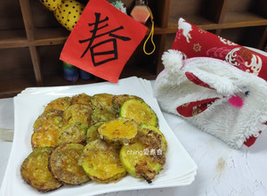 素食年菜上桌-香煎夏南瓜 的食譜成品照片