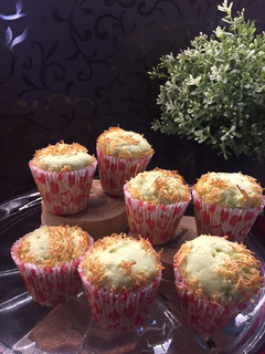 Foto resep Cup cake pandan keju