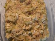 Una foto de zarangollo con patatas