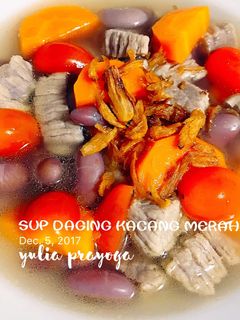 Foto resep Sup Daging Kacang Merah