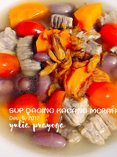 Foto resep Sup Daging Kacang Merah