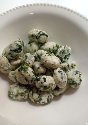 Una foto de Malfatti refáciles de ricota y espinaca sin gluten y sin huevo