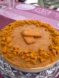 Tarta de queso de galletas Lotus horneada