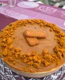 Tarta de queso de galletas Lotus horneada