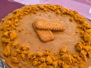 Una foto de tarta galleta lotus