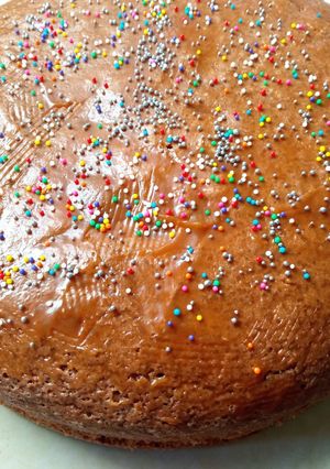 Una foto de Torta de chocolate sin huevos ni leche súper fácil