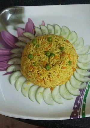 A picture of   Carrot rice.