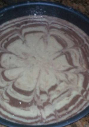 صورة لوصفة كيك بجوز الهند والكاكاو