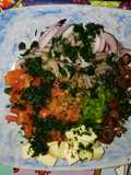 Ensalada Mediterránea con Vinagreta de Limón