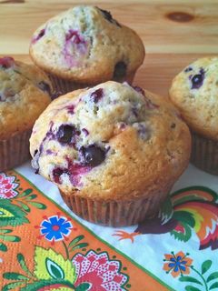 Erdei gyümölcsös muffin recept fotója