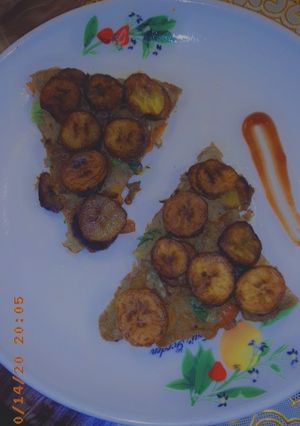 A picture of Plantain frittata.