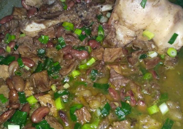 Sup daging kacang merah