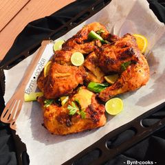 A picture of Oven-baked chicken.