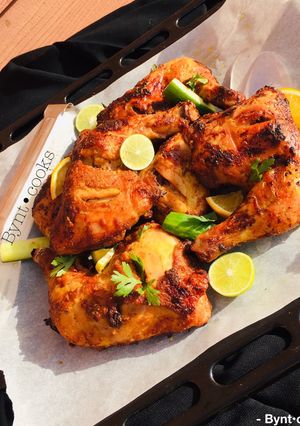 A picture of Oven-baked chicken.