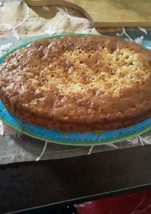 Una foto de Una torta de manzana diferente y deliciosa