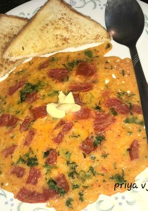 A picture of Tomato Omelette.