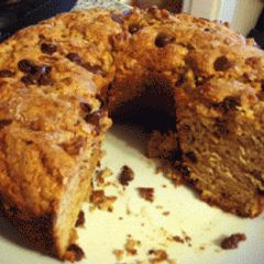 Banana Sour Cream Coffee Cake A picture of Banana Sour Cream Coffee Cake.