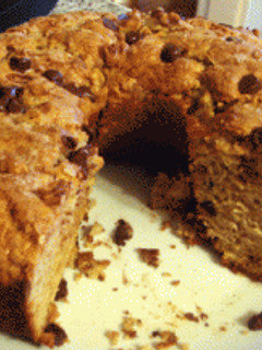 A picture of Banana Sour Cream Coffee Cake.
