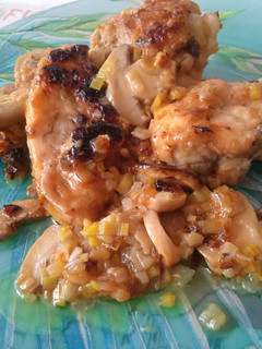 Una foto de Pollo a la sidra