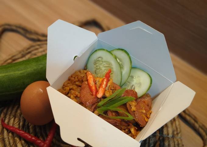 Nasi Goreng BTS (Bakso Telur Sosis) ala-ala Rice Box