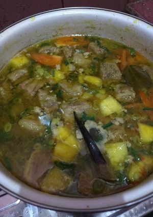 Foto resep Pindang Iga Sapi Kuah Nanas Khas Palembang
