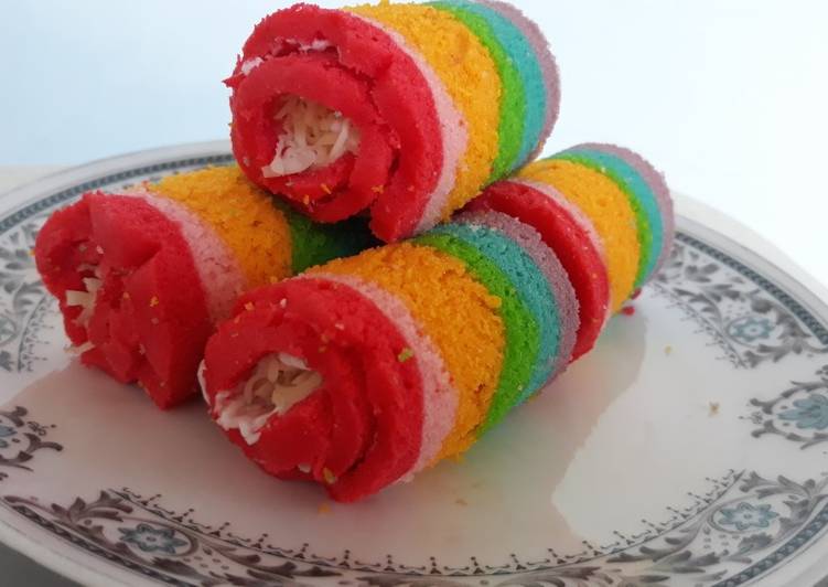 Bolu Gulung Rainbow