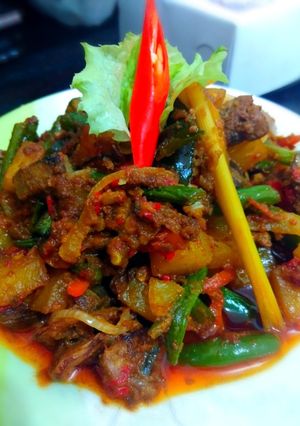 Foto resep Sambel goreng ati & sayur