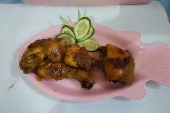 Cara Memasak Ayam panggang bumbu kuning Rumahan