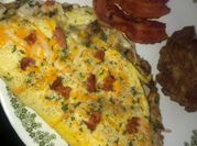 A picture of turkey omelette