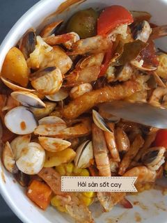 Hình của món Hải sản sốt cay.