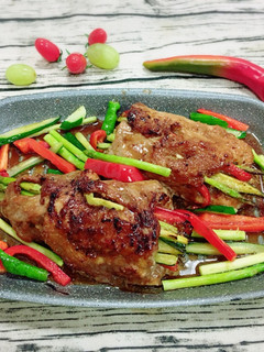 和風蔬菜豬肉捲 (水波爐料理) 的食譜成品照片