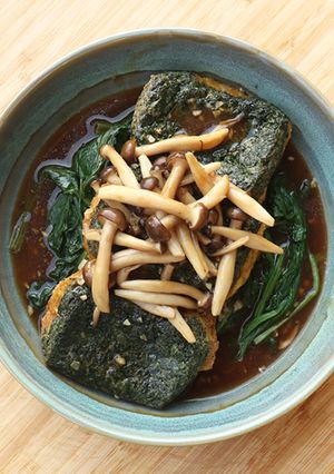Foto resep Tahu Bayam Shimeji ALA RESTO