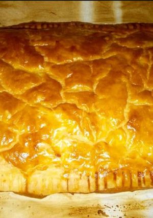 Una foto de Hojaldre relleno de espinacas y beicon