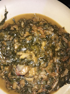A picture of Cocoyam,pumpkin and okasi.