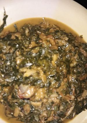 A picture of Cocoyam,pumpkin and okasi.