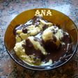 Helado mousse de sambayón con chips de chocolate
