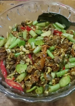 Foto resep Kerang tumis pete