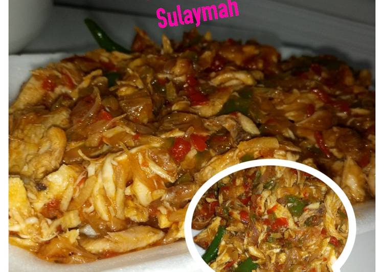 Easiest Way to Make Ultimate Chicken shredded pepper